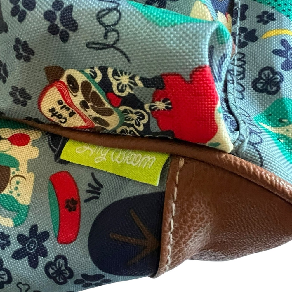 Lily Bloom Shoulder Bag Who Let the Dogs Out Multi Pocket 3 Compartments - Picture 10 of 16
